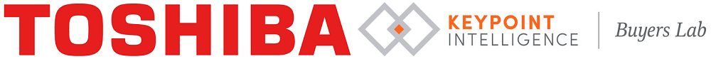 Toshiba and KeyPoint Intelligence Buyers Lab logos